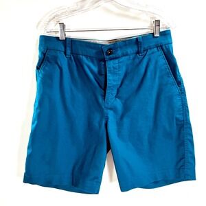 Nike Dri-FIT Golf Shorts Teal Blue Mens Size 32 Performance Flat Front